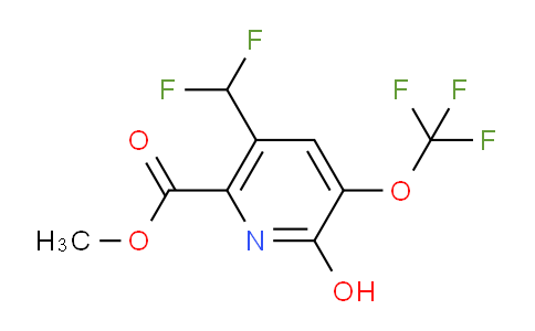 Methyl 5-(difluoromethyl)-2-hydroxy-3-(trifluoromethoxy)pyridine-6-carboxylate