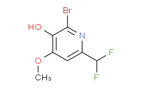 2-Bromo-6-(difluoromethyl)-3-hydroxy-4-methoxypyridine
