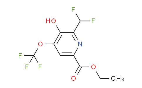 AM156311 | 1806160-32-6 | Ethyl 2-(difluoromethyl)-3-hydroxy-4-(trifluoromethoxy)pyridine-6-carboxylate