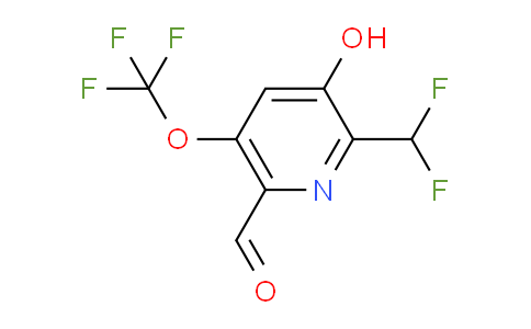 2-(Difluoromethyl)-3-hydroxy-5-(trifluoromethoxy)pyridine-6-carboxaldehyde