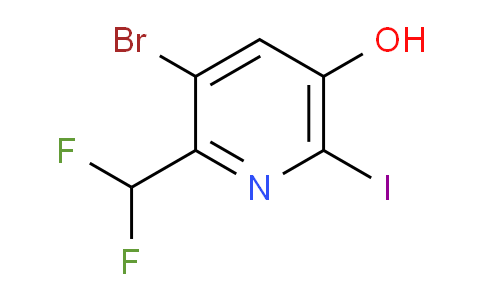 3-Bromo-2-(difluoromethyl)-5-hydroxy-6-iodopyridine