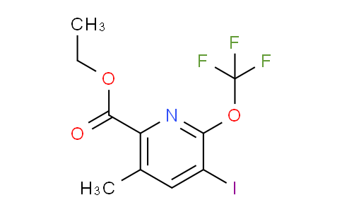 Ethyl 3-iodo-5-methyl-2-(trifluoromethoxy)pyridine-6-carboxylate