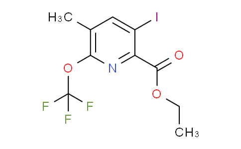 Ethyl 3-iodo-5-methyl-6-(trifluoromethoxy)pyridine-2-carboxylate