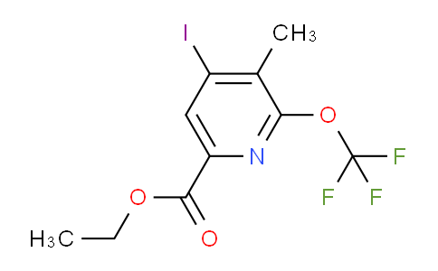 Ethyl 4-iodo-3-methyl-2-(trifluoromethoxy)pyridine-6-carboxylate