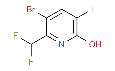 3-Bromo-2-(difluoromethyl)-6-hydroxy-5-iodopyridine