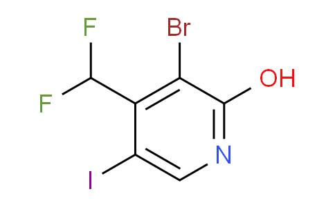 3-Bromo-4-(difluoromethyl)-2-hydroxy-5-iodopyridine