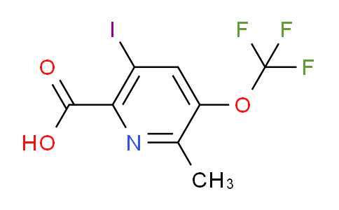 AM156485 | 1806172-49-5 | 5-Iodo-2-methyl-3-(trifluoromethoxy)pyridine-6-carboxylic acid