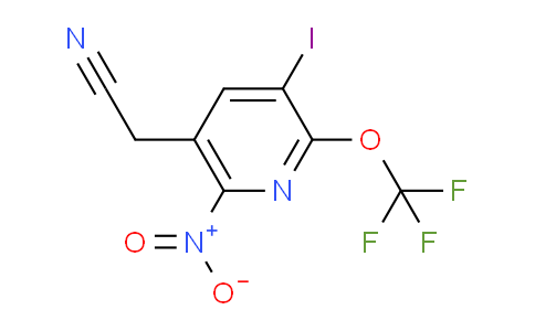 AM156494 | 1804348-36-4 | 3-Iodo-6-nitro-2-(trifluoromethoxy)pyridine-5-acetonitrile
