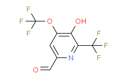 3-Hydroxy-4-(trifluoromethoxy)-2-(trifluoromethyl)pyridine-6-carboxaldehyde