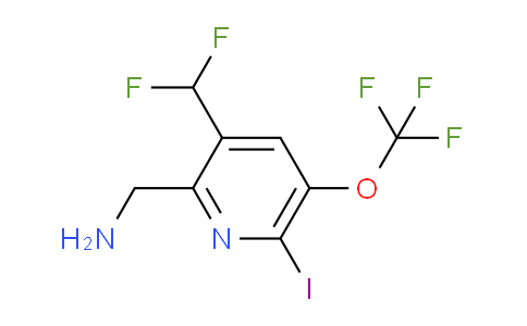 AM156512 | 1804352-54-2 | 2-(Aminomethyl)-3-(difluoromethyl)-6-iodo-5-(trifluoromethoxy)pyridine