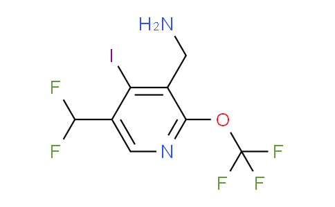3-(Aminomethyl)-5-(difluoromethyl)-4-iodo-2-(trifluoromethoxy)pyridine