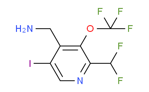 4-(Aminomethyl)-2-(difluoromethyl)-5-iodo-3-(trifluoromethoxy)pyridine
