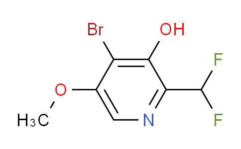 AM15658 | 1805405-00-8 | 4-Bromo-2-(difluoromethyl)-3-hydroxy-5-methoxypyridine