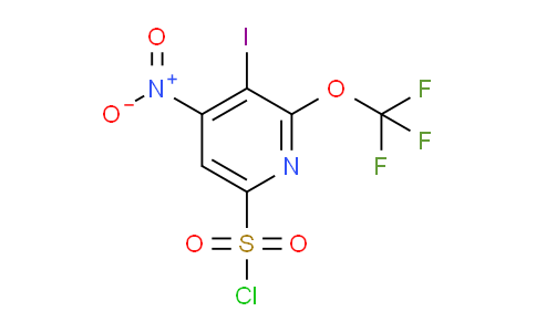 3-Iodo-4-nitro-2-(trifluoromethoxy)pyridine-6-sulfonyl chloride
