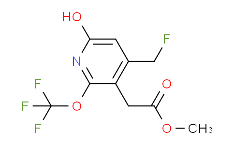Methyl 4-(fluoromethyl)-6-hydroxy-2-(trifluoromethoxy)pyridine-3-acetate