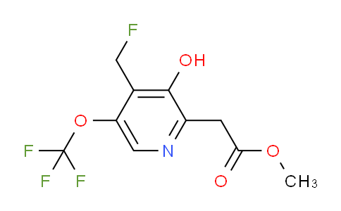 Methyl 4-(fluoromethyl)-3-hydroxy-5-(trifluoromethoxy)pyridine-2-acetate