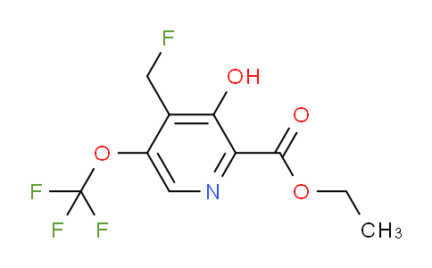 Ethyl 4-(fluoromethyl)-3-hydroxy-5-(trifluoromethoxy)pyridine-2-carboxylate