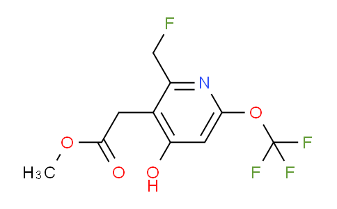 Methyl 2-(fluoromethyl)-4-hydroxy-6-(trifluoromethoxy)pyridine-3-acetate