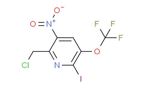 2-(Chloromethyl)-6-iodo-3-nitro-5-(trifluoromethoxy)pyridine