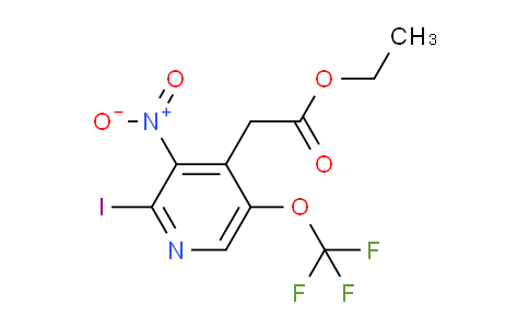 Ethyl 2-iodo-3-nitro-5-(trifluoromethoxy)pyridine-4-acetate