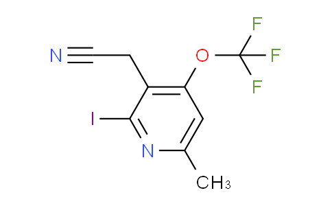 AM156702 | 1806171-76-5 | 2-Iodo-6-methyl-4-(trifluoromethoxy)pyridine-3-acetonitrile