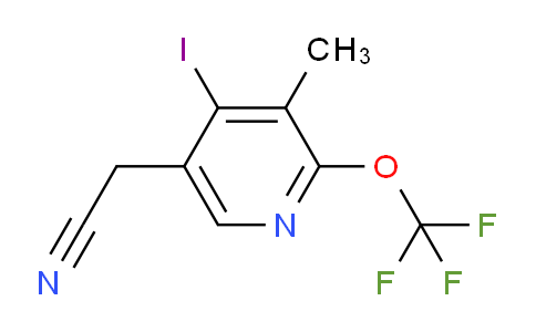 AM156717 | 1806171-89-0 | 4-Iodo-3-methyl-2-(trifluoromethoxy)pyridine-5-acetonitrile