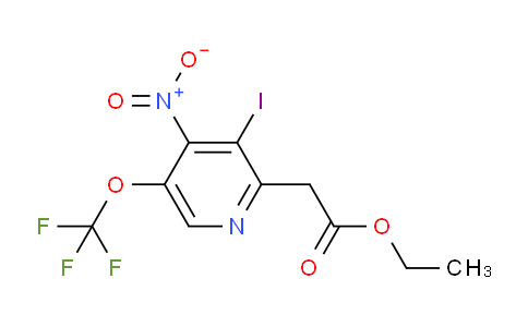 Ethyl 3-iodo-4-nitro-5-(trifluoromethoxy)pyridine-2-acetate