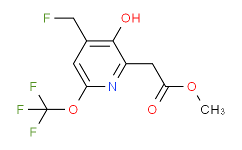 Methyl 4-(fluoromethyl)-3-hydroxy-6-(trifluoromethoxy)pyridine-2-acetate