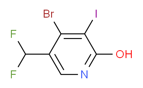 4-Bromo-5-(difluoromethyl)-2-hydroxy-3-iodopyridine