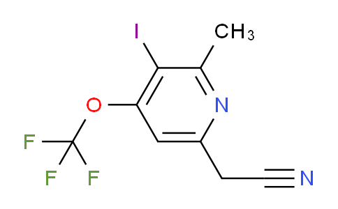 AM156759 | 1806171-82-3 | 3-Iodo-2-methyl-4-(trifluoromethoxy)pyridine-6-acetonitrile