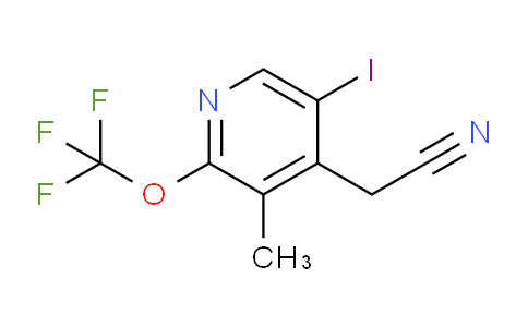 5-Iodo-3-methyl-2-(trifluoromethoxy)pyridine-4-acetonitrile