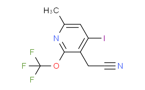 4-Iodo-6-methyl-2-(trifluoromethoxy)pyridine-3-acetonitrile