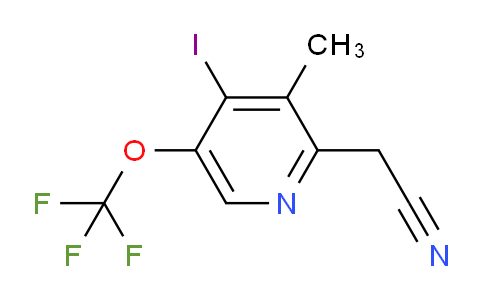 AM156765 | 1806741-55-8 | 4-Iodo-3-methyl-5-(trifluoromethoxy)pyridine-2-acetonitrile
