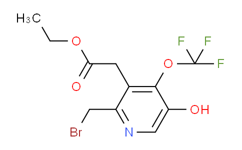 AM156828 | 1804829-63-7 | Ethyl 2-(bromomethyl)-5-hydroxy-4-(trifluoromethoxy)pyridine-3-acetate