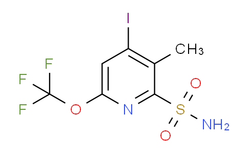 4-Iodo-3-methyl-6-(trifluoromethoxy)pyridine-2-sulfonamide