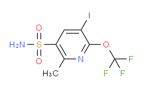 3-Iodo-6-methyl-2-(trifluoromethoxy)pyridine-5-sulfonamide