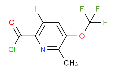 AM156868 | 1804347-27-0 | 5-Iodo-2-methyl-3-(trifluoromethoxy)pyridine-6-carbonyl chloride