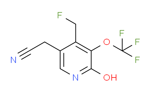 4-(Fluoromethyl)-2-hydroxy-3-(trifluoromethoxy)pyridine-5-acetonitrile