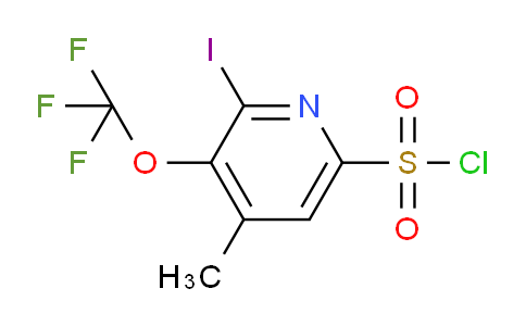 2-Iodo-4-methyl-3-(trifluoromethoxy)pyridine-6-sulfonyl chloride