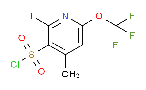2-Iodo-4-methyl-6-(trifluoromethoxy)pyridine-3-sulfonyl chloride