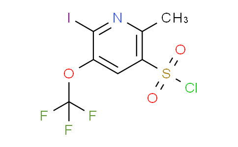2-Iodo-6-methyl-3-(trifluoromethoxy)pyridine-5-sulfonyl chloride