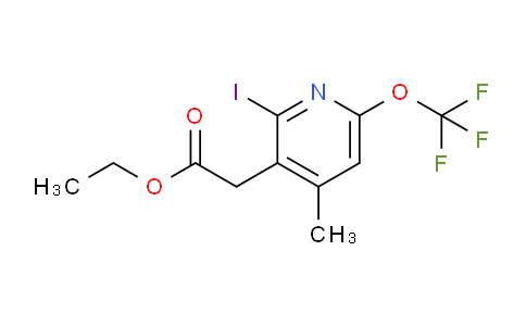 Ethyl 2-iodo-4-methyl-6-(trifluoromethoxy)pyridine-3-acetate