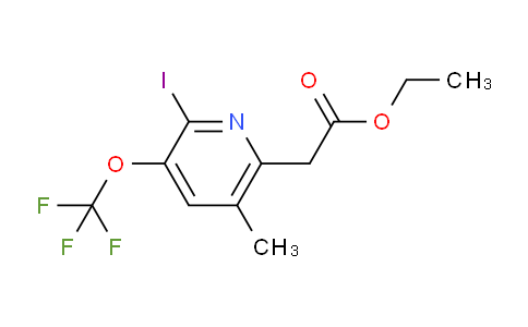 Ethyl 2-iodo-5-methyl-3-(trifluoromethoxy)pyridine-6-acetate