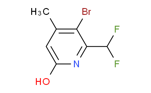 3-Bromo-2-(difluoromethyl)-6-hydroxy-4-methylpyridine