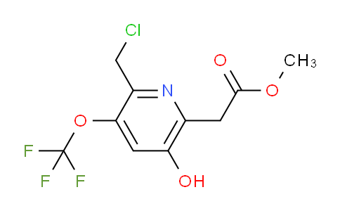 AM156960 | 1804360-86-8 | Methyl 2-(chloromethyl)-5-hydroxy-3-(trifluoromethoxy)pyridine-6-acetate