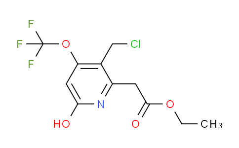 Ethyl 3-(chloromethyl)-6-hydroxy-4-(trifluoromethoxy)pyridine-2-acetate