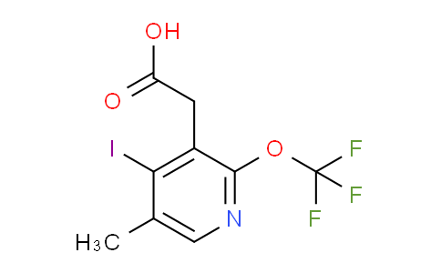4-Iodo-5-methyl-2-(trifluoromethoxy)pyridine-3-acetic acid
