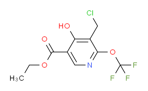 Ethyl 3-(chloromethyl)-4-hydroxy-2-(trifluoromethoxy)pyridine-5-carboxylate