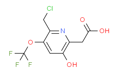 2-(Chloromethyl)-5-hydroxy-3-(trifluoromethoxy)pyridine-6-acetic acid