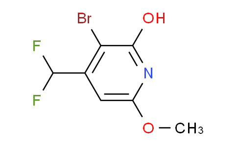 AM15703 | 1805404-76-5 | 3-Bromo-4-(difluoromethyl)-2-hydroxy-6-methoxypyridine